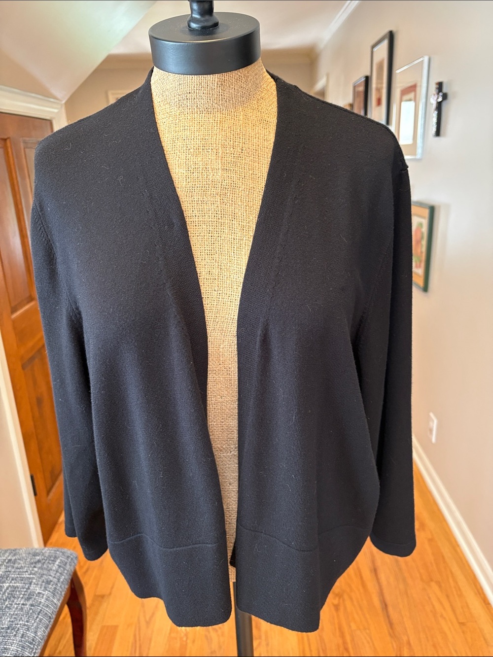 Lane Bryant Black Open-Front Cardigan Sweater